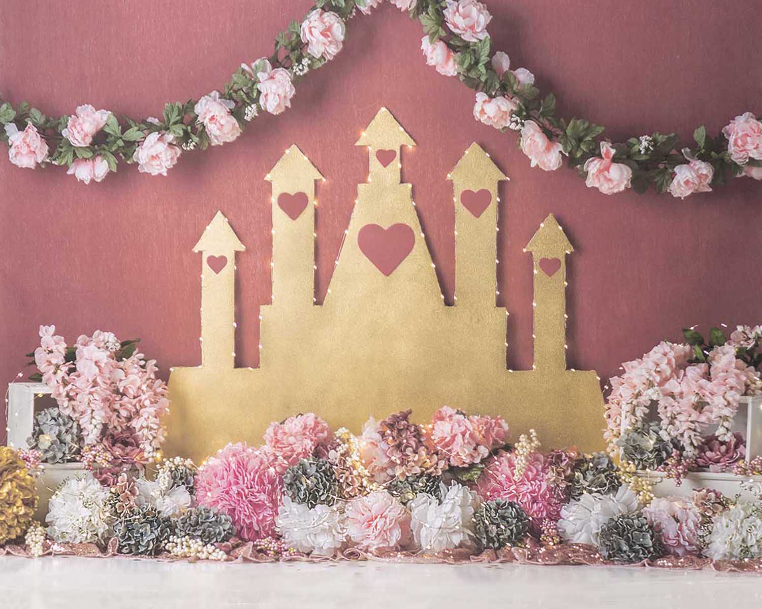 Flower Castle Theme for Cake Smash - YanetLar Photographer