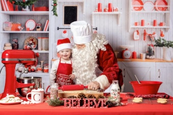 Baking with Santa